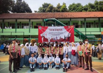 Pramuka SMAN 1 Citeureup Kabupaten Bogor adakan Serah Terima Jabatan