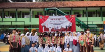 Pramuka SMAN 1 Citeureup Kabupaten Bogor adakan Serah Terima Jabatan