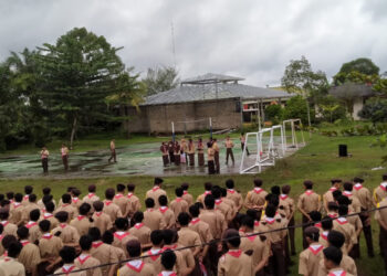 Gugusdepan 05-077 dan 05-078 Pangkalan SMA Negeri 1 Rengat Barat Laksanakan Perkemahan Blok