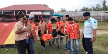 Warga Binaan Lapas Narkotika Sawahlunto Ikuti Lomba Giat Prestasi Pramuka