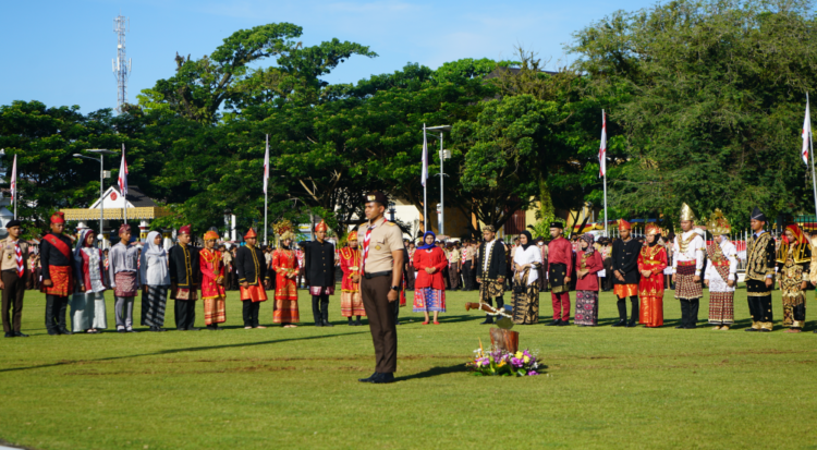 Awali Kegiatan, Sangga Kerja KBN 2022 Gelar Upacara Adat Bhinneka Tunggal Ika