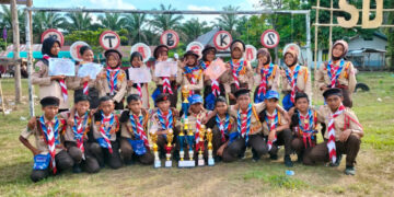 Pramuka SMP Negeri 9 Kandis Raih Juara Umum di Perkemahan PETA BEKASI