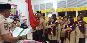 Mabi dan Pengurus Gudep 01.003-01.004 SDN 02 Selatpanjang Resmi Dilantik