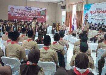 Kwarda Lampung Gelar Pelatihan Jurnalistik dan Lepas Kontingen Kemah Bela Negara Nasional 2022