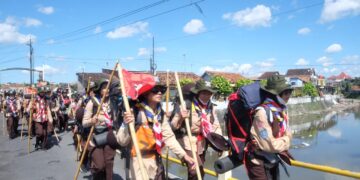 Tempuh Rute Untung Suropati, PDT 51 Kwarcab Kota Yogyakarta Dimulai