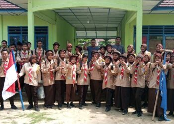 Pramuka SMA Negeri 2 Mesuji Makmur Selenggarakan Pengembaraan Bantara