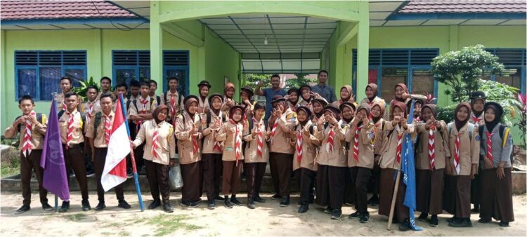 Pramuka SMA Negeri 2 Mesuji Makmur Selenggarakan Pengembaraan Bantara