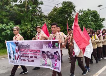 Kenang Peristiwa 5 Januari, Kwarran Rengat Barat Adakan Napak Tilas