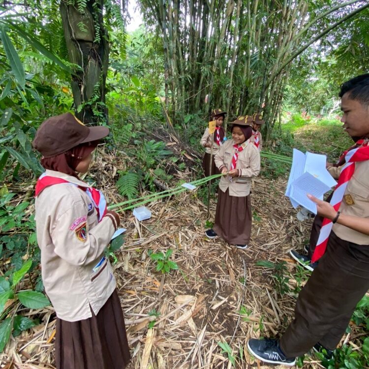 Pramuka SDN Mangunrejo Manfaatkan Libur Semester untuk Capai Kecakapan Umum