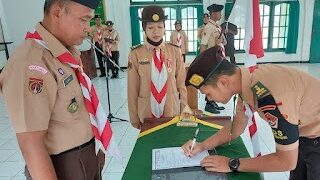 Saka Wira Kartika Kwarcab Banyumas Gelar Acara Pelantikan Dewan Saka