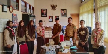 Awali Tahun 2023, Kwarran Rengat Barat Silaturahmi ke Beberapa Instansi