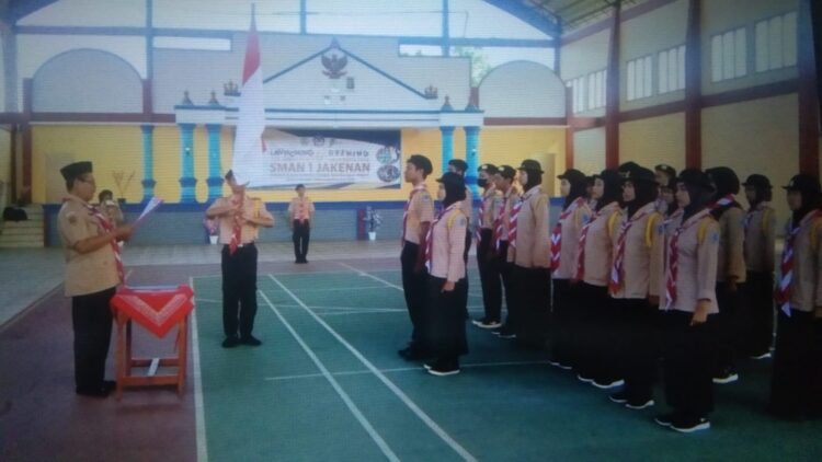 Pengurus DKR Jakenan Pati Dilantik, Kak Sukiman Ingatkan Pramuka Wajib Peka Informasi