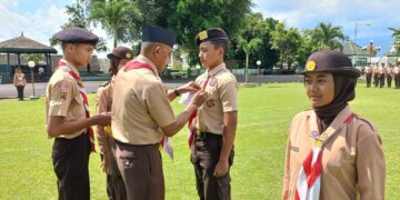 Saka Wira Kartia Pangkalan Kodim 0701/Banyumas Gelar Binsar Calon Anggota