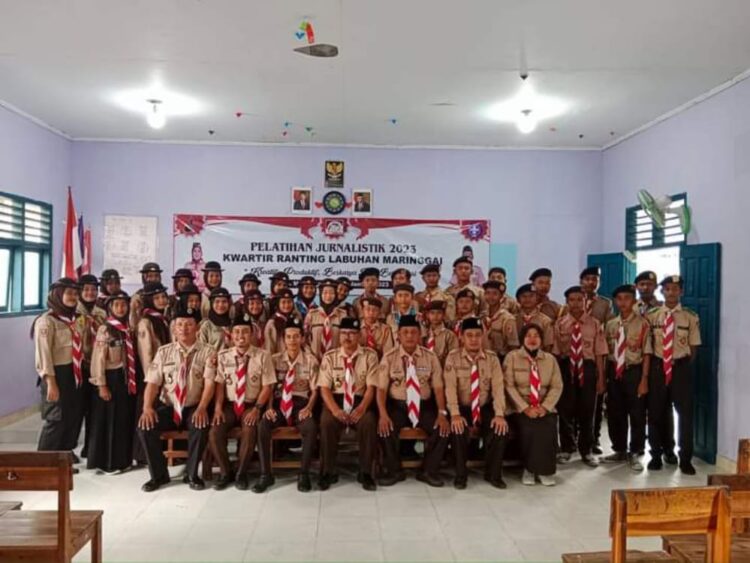Tingkatkan Skill Anggota, Kwarran Labuhan Maringgai Gelar Pelatihan Jurnalistik 2023