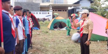 Ketua Kwarcab Kabupaten Bogor Kunjungi LT-II Kwarran Ciawi