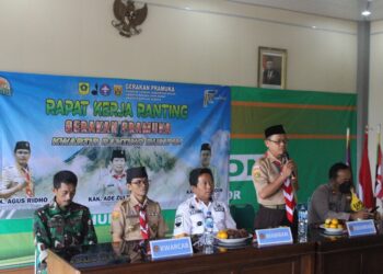 Kwartir Ranting Rumpin Gelar Rapat Kerja Kwarran Tahun 2023