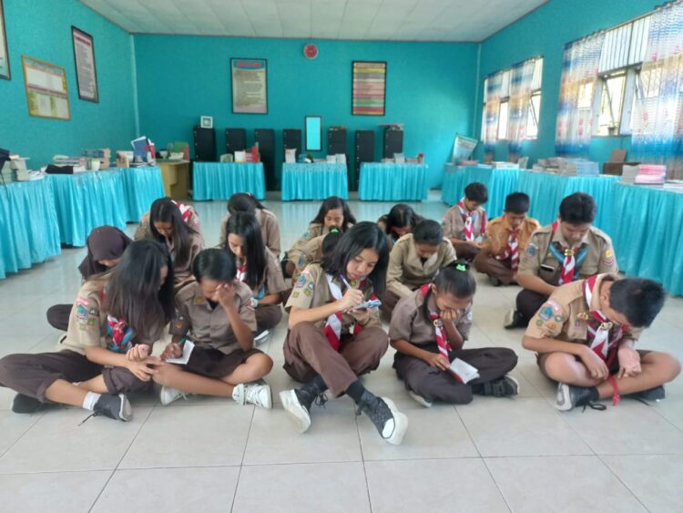 Gudep SMP Negeri 2 Tutuyan Selenggarakan Latihan Perdana