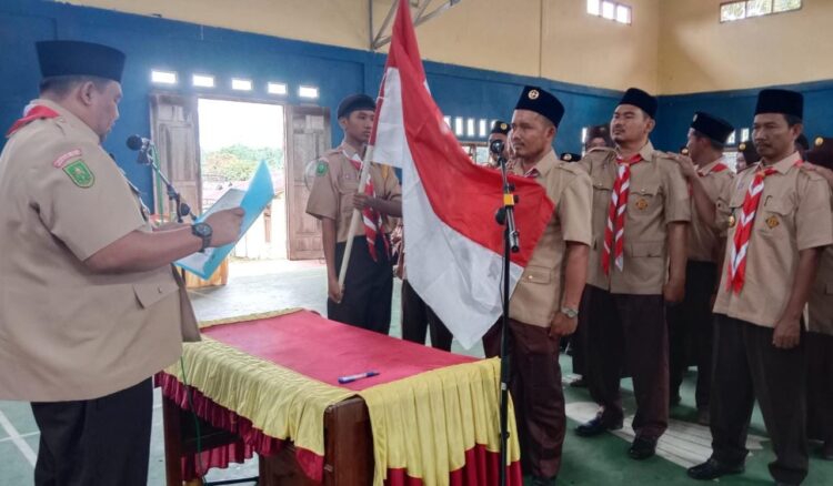 Mabiran dan Pengurus Kwarran Batang Cenaku Dilantik, Ini Pesan Kakwarcab Inhu