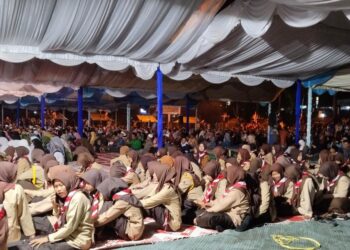 Pramuka Indragiri Hulu Ikuti Tabligh Akbar Bersama Buya Arrazi Hasyim