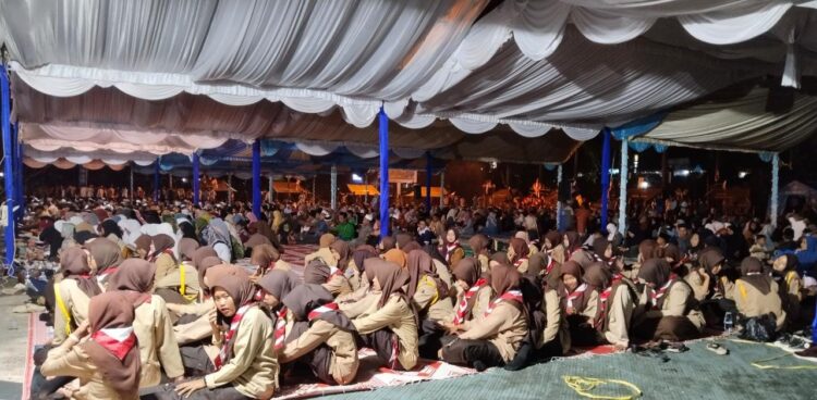 Pramuka Indragiri Hulu Ikuti Tabligh Akbar Bersama Buya Arrazi Hasyim