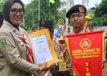 Regu Kuda Laut dan Sakura Raih Regu Berprestasi Tinggi di LT-III Kwarcab Kepulauan Meranti