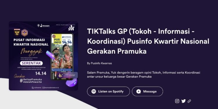 TIKTalks GP (Tokoh – Informasi – Koordinasi) Pusinfo Kwarnas #1