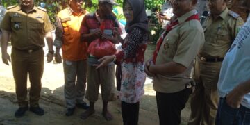 Respon Cepat Bencana, Ketua Kwarcab dan Pramuka Peduli Lampung Timur Turun Bawa Bantuan