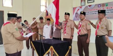 Ka Kwarcab Inhu Lantik Mabiran dan Pengurus Kwarran Rengat Barat