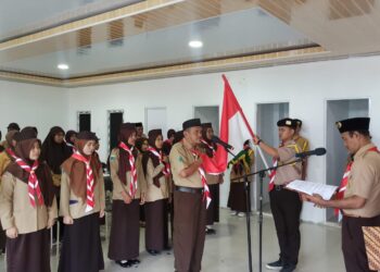 Ketua Kwarcab Kota Palu Melantik Pengurus Mabigus Yayasan MA Terpadu An Nur Buuts Palu masa bakti 2023-2025