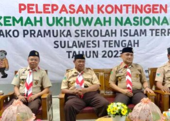 Kontingen Daerah Sulteng untuk Kemah Ukhuwah Nasional V Dilepas oleh Ketua Harian Kwarda