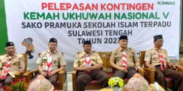 Kontingen Daerah Sulteng untuk Kemah Ukhuwah Nasional V Dilepas oleh Ketua Harian Kwarda