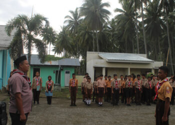 Gudep SMP Negeri 2 Tutuyan, Kwarda Sulawesi Utara Mengadakan Upacara dalam Rangka Hari Baden-Powell