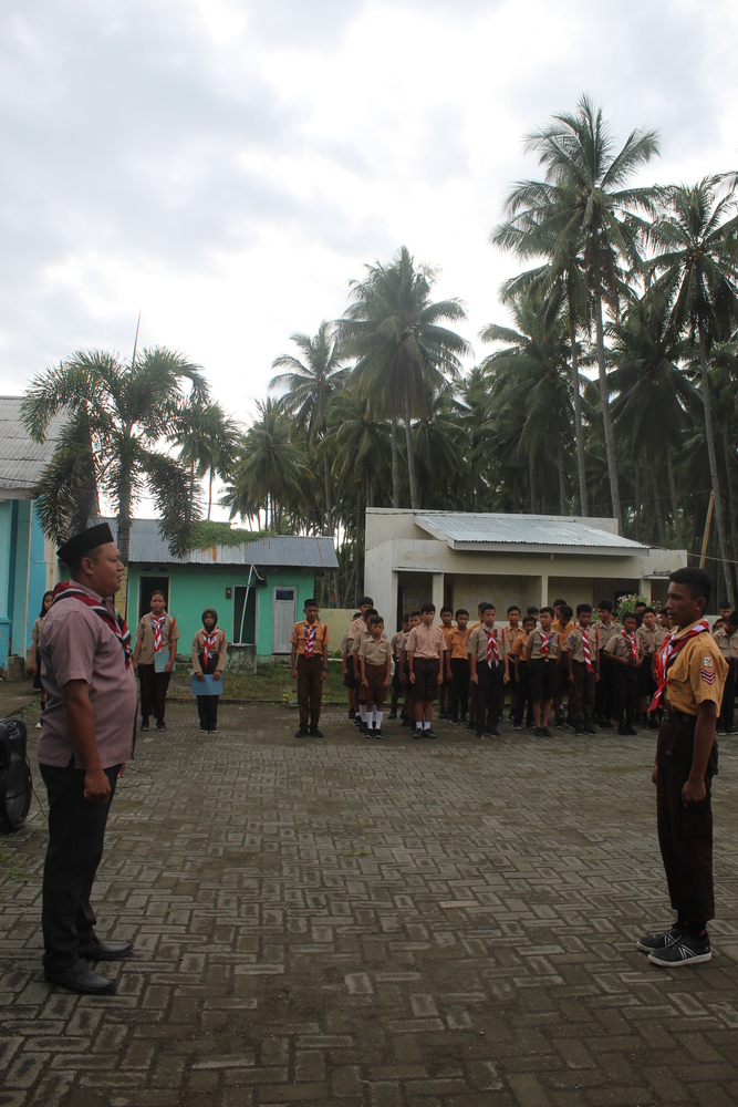 Gudep SMP Negeri 2 Tutuyan, Kwarda Sulawesi Utara Mengadakan Upacara dalam Rangka Hari Baden-Powell