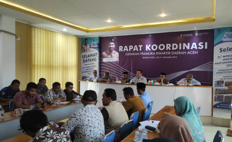 Kwarda Aceh Gelar Rakor Dengan Kwarcab se-Aceh