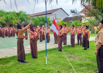 Pramuka Penggalang se-Ranting Banyuwangi, Berlatih Menjadi Penunjuk Jalan