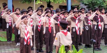 Penggalang SD Negeri 1 Rempoah Ikuti Perkemahan Jumat Sabtu