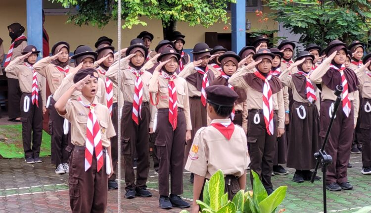 Penggalang SD Negeri 1 Rempoah Ikuti Perkemahan Jumat Sabtu