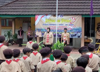 Penggalang SD Negeri 1 Rempoah Ikuti Perkemahan Jumat Sabtu