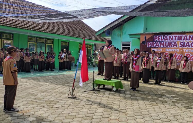 408 Pramuka Siaga Mula, Bantu, dan Tata di Korsa Paku Pawe Dilantik Bersamaan