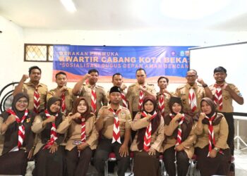 Kwarcab Kota Bekasi Gelar Sosialisasi Gudep Aman Bencana Guna Meningkatkan Kesiapsiagaan