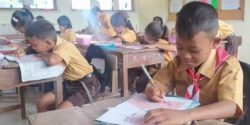 Peringati Hari BP, Gudep Pangkalan SDN 2 Mangin Selenggarakan Lomba Mengambar