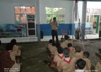 Dukung Pembinaan Anggota Pramuka di Gugusdepan, Kwarran Klapanunggal Kunjungi Persami SDN Rawaragas