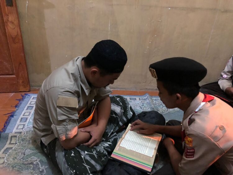 Membaca Al-qur’an Jadi Salah Satu Agenda Pemantapan Calon Pramuka Garuda Kwarran Ciawi