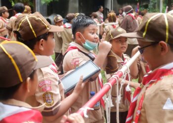 Gudep Majapahit Pangkalan SDN Pondok Labu 3 Gelar Persari