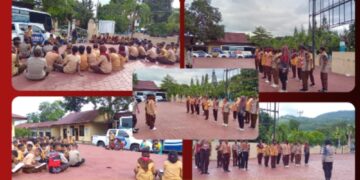 Bersama Pamong dan Instruktur, Saka Bhayangkara Polres Alor Siapkan Program Polisi Sahabat Anak