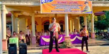 Perkemahan Pramuka Kwartir Ranting 10.04 Rimba Melintang Resmi Dibuka Ka Kwarcab Rohil