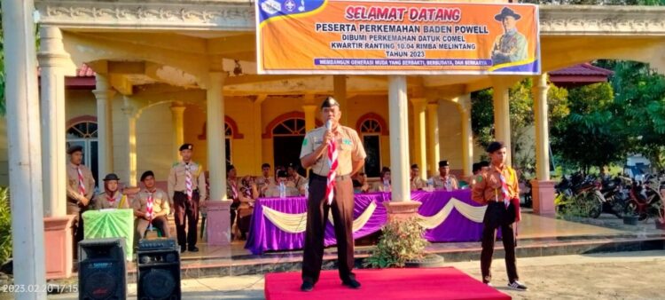 Perkemahan Pramuka Kwartir Ranting 10.04 Rimba Melintang Resmi Dibuka Ka Kwarcab Rohil