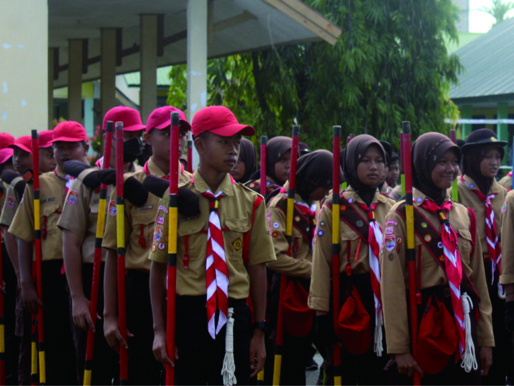 Kwartir Ranting Gerakan Pramuka Marioriawa Gelar LT-II Tahun 2023