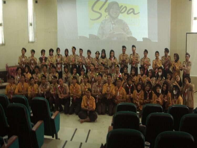 Pramuka Pangkalan SMA Negeri 1 Pontianak Ikuti Program Sapa Gudep dari DKN