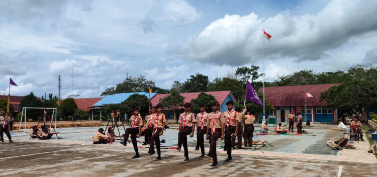 Kwarran Mesuji Raya Gelar LT-II, Asah dan Tingkatkan Keterampilan Kepramukaan